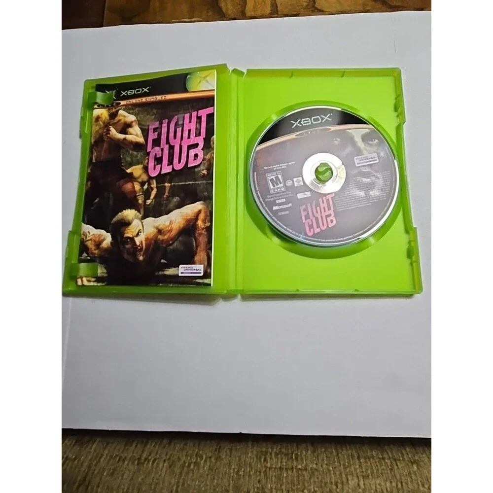 Fight Club (Microsoft Xbox, 2004) CIB Complete w/Manual Case CIB *EUC